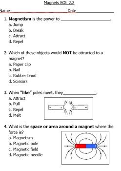 Magnetism - Practice Test Questions & Chapter Exam Study.com