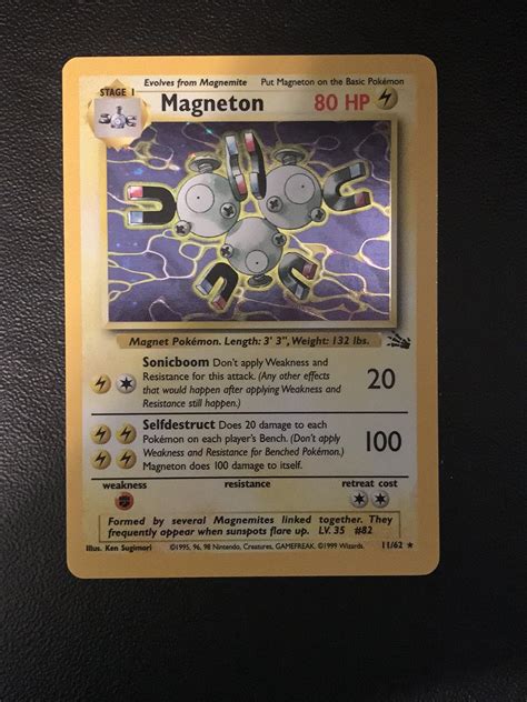 Magneton - 11/62 - Holo Rare - Unlimited Edition