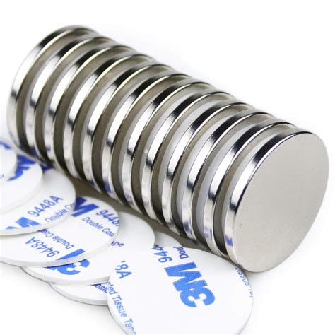  Anpro Magnets with Adhesive Backing - Strong Ceramic
