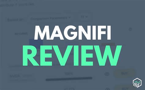 Magnifi review. Our Rating: 3.5/5 Bottom Line Magnifi is an AI investing app that helps you research investments and build your portfolio, and pays a competitive APY on uninvested cash. But it comes at a steep... 