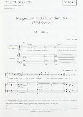 Magnificat And Nunc Dimittis Third Service Vocal Score