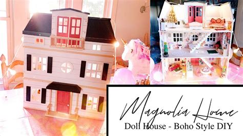 Magnolia Hearth and Hand DIY Dollhouse - BOHO Style - YouTube