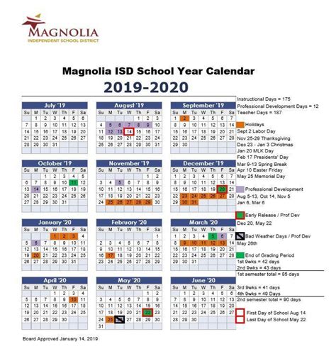 Magnolia Isd Calendar