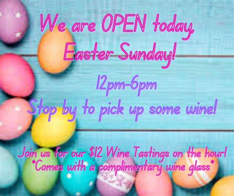 Magnolia Vineyards - Open normal hours Easter Sunday