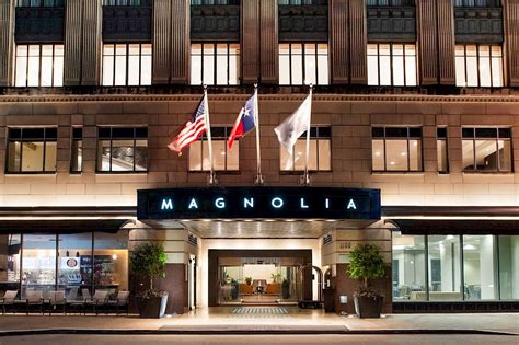 Magnolia hotels. Welcome to Magnolia Hotel Dallas Downtown: A Gem in the Heart of the City. Immerse in the vibrant energy of downtown Dallas at Magnolia Hotel Dallas Downtown, a haven for travelers seeking a blend of comfort and convenience. Situated a mere 2297 feet from the mesmerizing Dallas World Aquarium and closely located to other iconic attractions like ... 