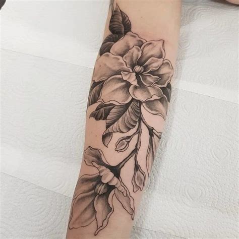Sleeve Tattoos For Women. Flower Tattoo Arm. Adriana Hallow Tattoo NYC. ... 115 Breathtaking Magnolia Tattoo Ideas You Shouldn’t Miss Out On! - Wild Tattoo Art.. 