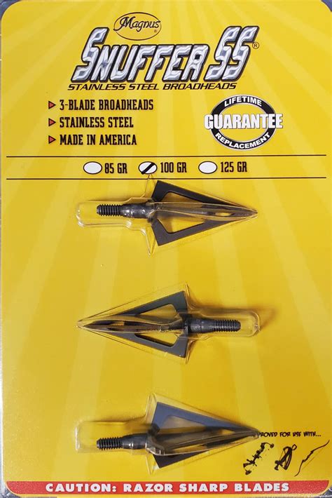 Magnus Snuffer SS 3-Blade Broadhead - MidwayUSA