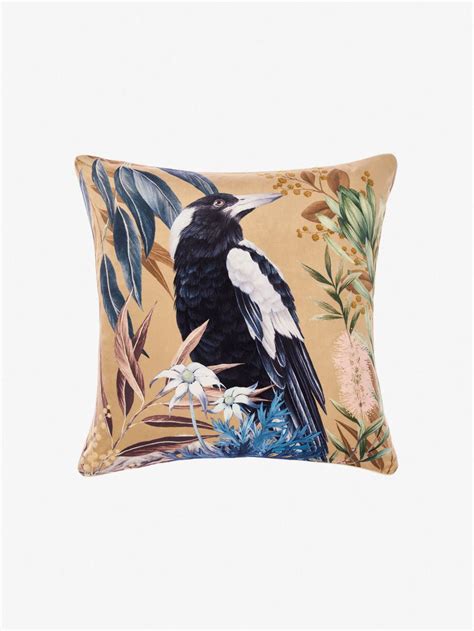 Magpie Cushion 48x48cm - linenhouse.com