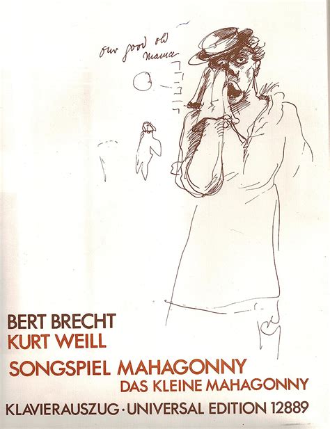 Mahagonny songspiel (das kleine mahagonny) von bert brecht [und] kurt weill. - Isuzu trooper 1988 repair manual download.