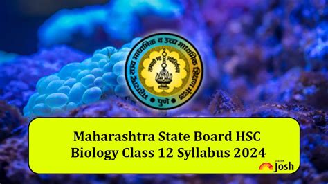 Maharashtra State Board HSC Biology Syllabus 2024: …