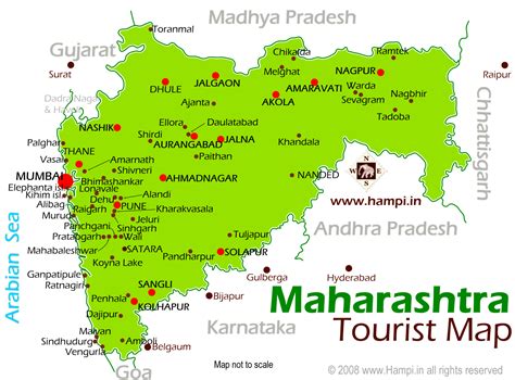 Maharashtra Tourist Map Guide