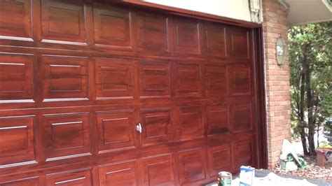 Mahogany Garage Door Project - YouTube