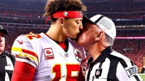 Matthew Judon trolls Patrick Mahomes in a homophobic tweet as forged picture of him kissing a referee goes viral. Patrick Mahomes had two touchdowns and two interceptions against the Patriots. By Viraj Mali. Edited By Vitasta Singh. Updated December 18, 2023 / 18:43 EST. Matthew Judon (L) and Patrick Mahomes (R) (L/R - via Imago)