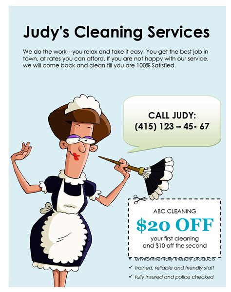 Maid Flyer Template