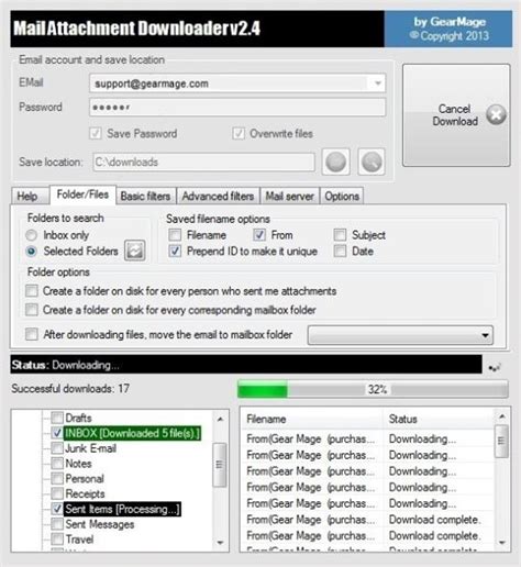 Mail Attachment Downloader for Windows