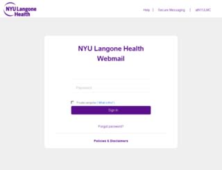 Access the NYU Langone Health's online portal with your ID and pa