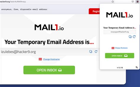 Mail1.io. Reviews and ratings for Mail1.io - Temporary Disposable Email. Find out what other users think about Mail1.io - Temporary Disposable Email and add it to your Firefox Browser. 