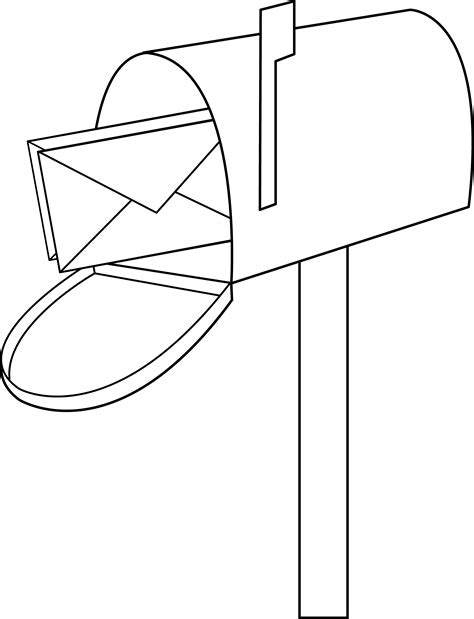 Mailbox Coloring Page