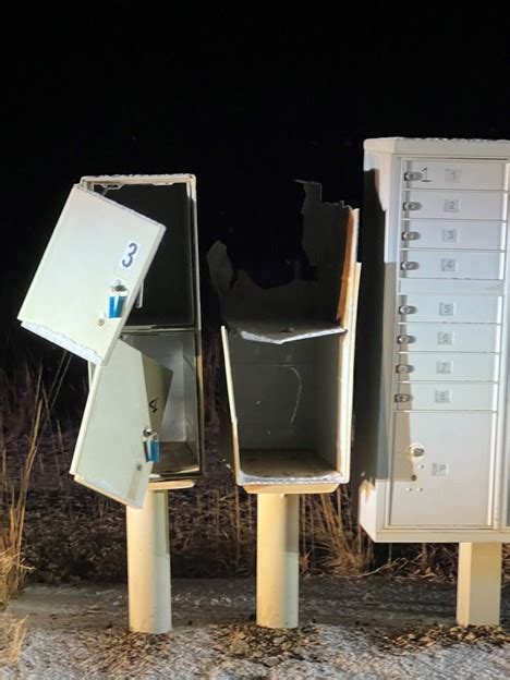Mailboxes destroyed by explosive in Teller County