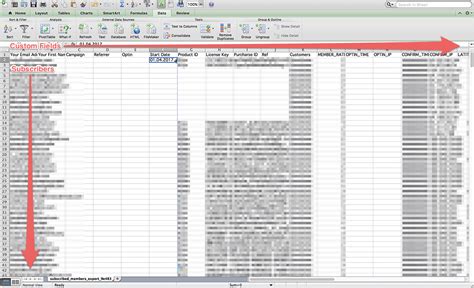 Mailchimp Insert Excel Table