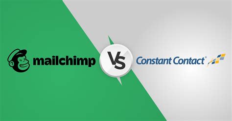Mailchimp vs constant contact. Considering this comparison chart, you can conclude that MailChimp has got 4.1 out of 5 stars, whereas Constant Contact has 3.6 out of 5. MailChimp vs. Constant Contact: Pros and Cons . MailChimp is a leading marketing solution that can help you send and analyze email campaigns. It also comes with third-party integrations, and its email ... 