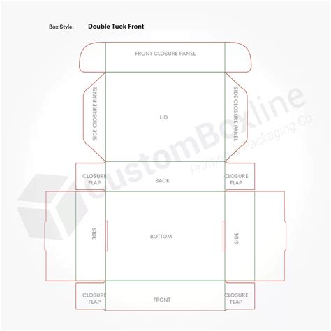 Mailer Box Template CustomBoxline
