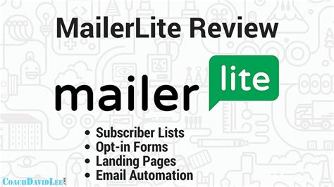Mailerlite review. Things To Know About Mailerlite review. 