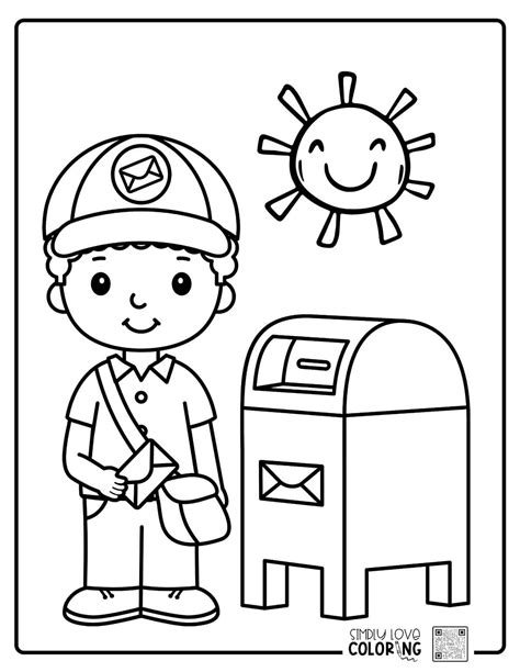Mailman Coloring Page