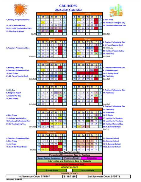 Main Calendar - The Mojave High School