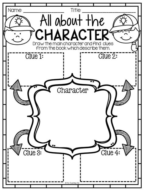 Main Character Printable Worksheets Learning How to Read
