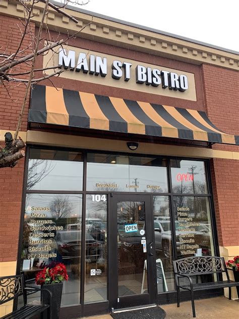 Main st bistro. 107 photos. The recipe for success of this restaurant is its tasty bacon, breakfast sandwiches and chicken steaks. Have a good time here and share good biscuits, ice cream and Scones with your friends. Some clients like delicious beer or good wine at Main St. Bistro & Bar. Take your chance to taste great iced latte, espresso or chai latte. 