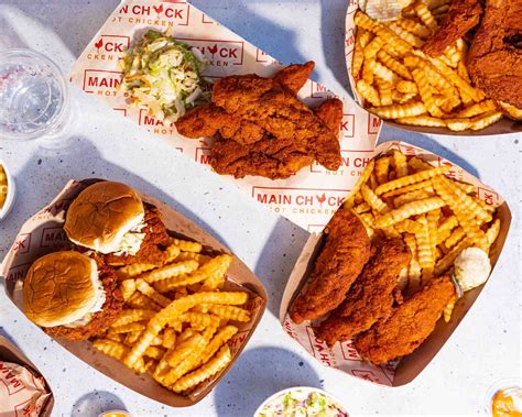 Mainchick - Main Chick Hot Chicken. Call Menu Info. 4705 Clairemont Dr Set# H San Diego, CA 92117 Uber. MORE PHOTOS. Menu Main Menu. Spice Level: Naked, Mild, Medium, Spicy Combo 1 $13.00 1 chicken sandwich, 1 chicken tender, seasoned crinkle cut fries, pickles, MC sauce. ...