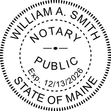 Maine Notary Embosser