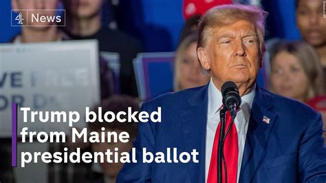 Maine becomes second state to disqualify Trump from ballot