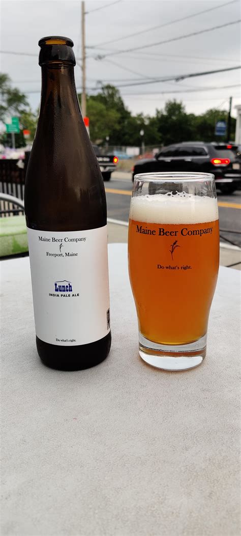 Maine lunch beer. Aug 2, 2019 · Lunch is an American IPA brewed by Maine Beer Company. For the purposes of this craft beer review, the ale was served in an IPA glass from a 500 ml bottle. Packaging art for the Lunch by Maine Beer Company 