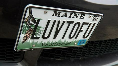 Maine motorists appeal to keep naughty vanity license plates