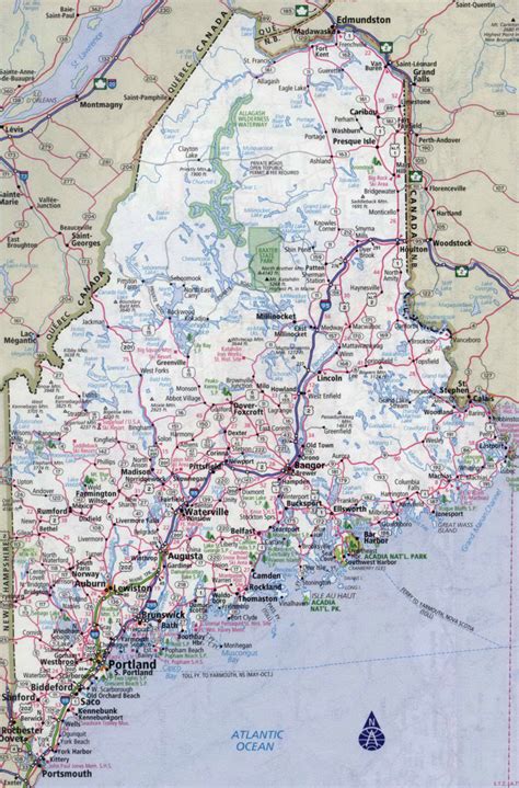 Read Online Maine Road Map  Travel Guide By Not A Book