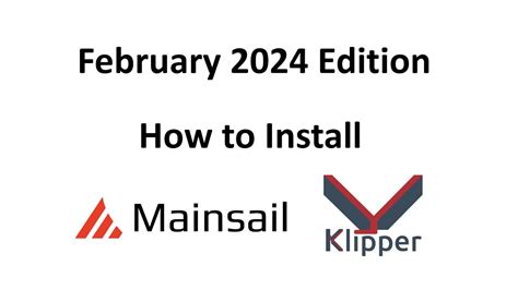 Mainsail klipper.  Complete step-by-step guide with screenshots and troub...