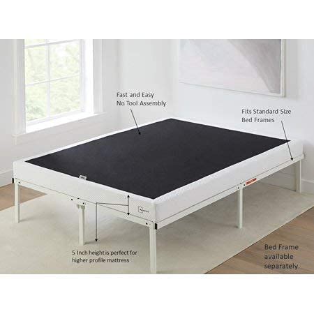 Mainstays 5" Easy Assembly Smart Box Spring, Queen Steel …