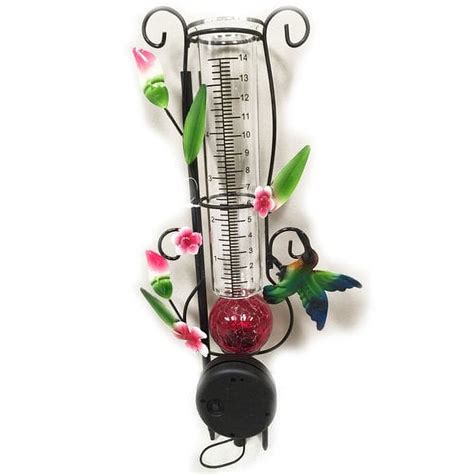 Mainstays Decorative Solar Rain Gauge with Decorative ... - Walmart