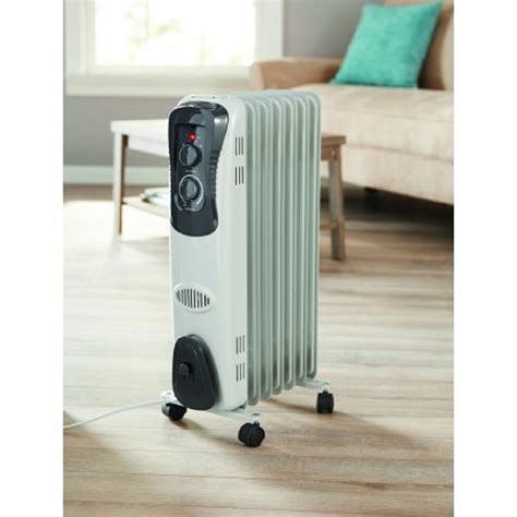 Product Information. Product Name 1500W Mechanical Oil-Filled 3-Setting Electric Radiant Heater White. Model Number PSH07O2AWW. Warranty 1 Year Limited. Dimensions. Product Length 15.4 in. Product Width 6.38 in. Product Height 26.06 in. Net Weight 8.28 lbs.. 
