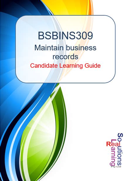 Maintain business records - BSBINS309 - MySkills