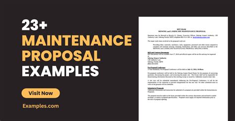 Maintenance Proposal - 23+ Examples, Format, Pdf Examples