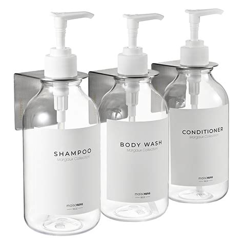 MaisoNovo Shampoo Dispenser Drill Free Shower Soap Dispenser Wall Mount …