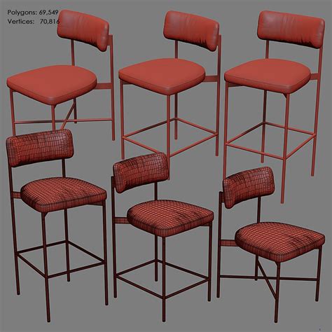 Maison dining chair bar counter 3D model - TurboSquid 1621816