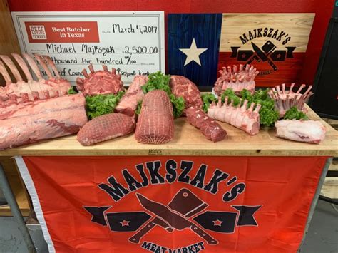 Majkszak's Meat Market, Conroe, Texas. 7,063 likes · 9 talking about this · 239 were here. Majkszak's is your Old Fashioned Meat Shop Offering Hand-Cut USDA Choice or Prime Steaks, All- Natural...
