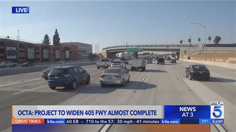Major 405 Freeway expansion project coming to a close