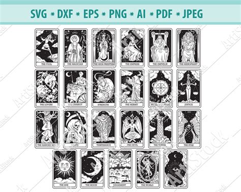 Major Arcana Svg Files - Etsy