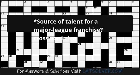 Major Leagues, in slang Crossword Clue Wordplays.com