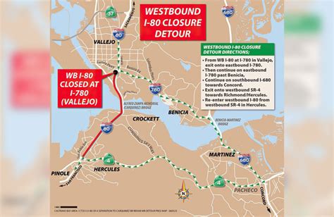 Major weekend closure on westbound I-80 starts Thursday night